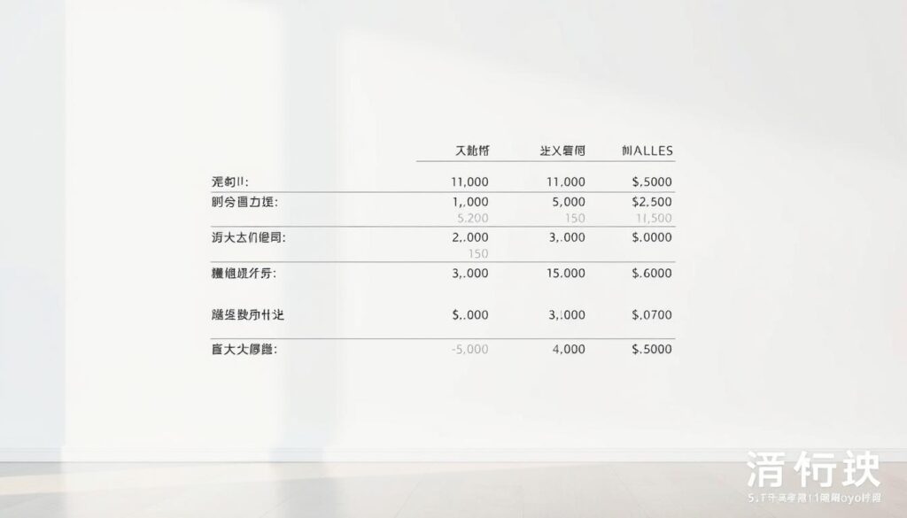 必要裝潢項目費用明細 必要裝潢項目費用明細