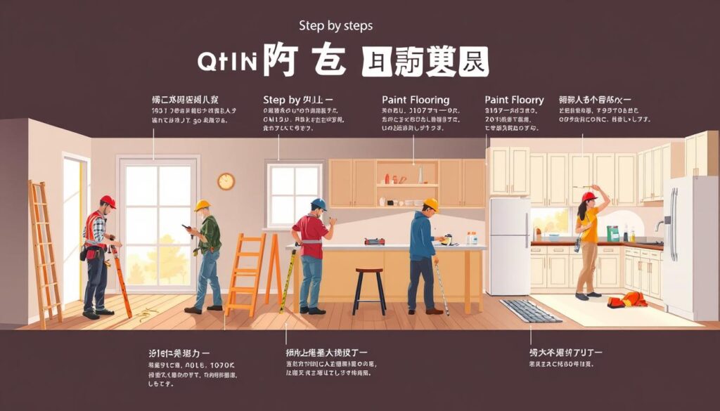 輕裝潢施工流程示意图 輕裝潢施工流程示意图