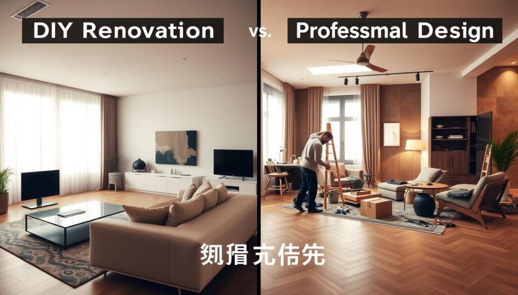 DIY裝潢與專業設計比較