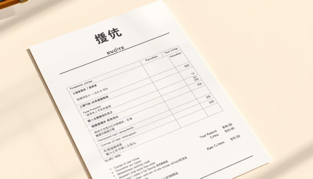 報價單清晰