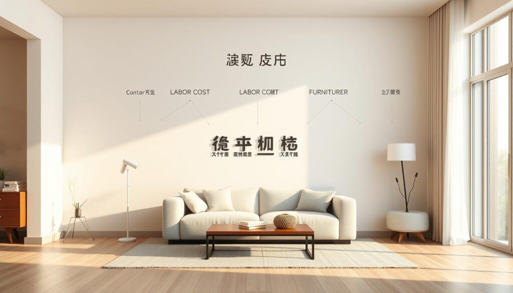 裝潢預算的主要組成部分